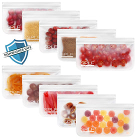 SPLF snack bags with leakproof closure for secure, fresh snacks.