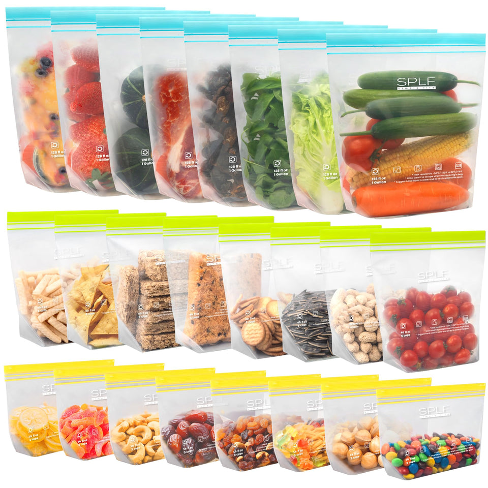 SPLF gallon bags in use for freezer storage keeping portions fresh.
