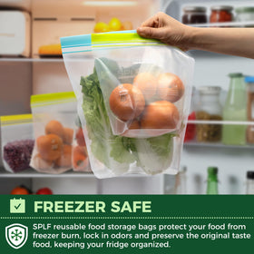 SPLF stand-up bags with foldable bottom for easy filling.