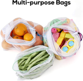 SPLF drawstring closure keeps groceries secure during transport.