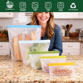 SPLF leakproof double-closure bags keep contents secure and spill-free.