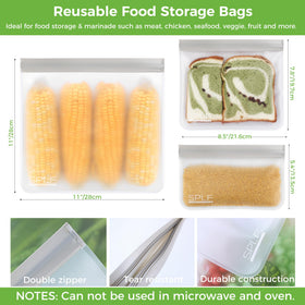 SPLF snack bags 8.5x5.25 inches ideal for on-the-go snacks