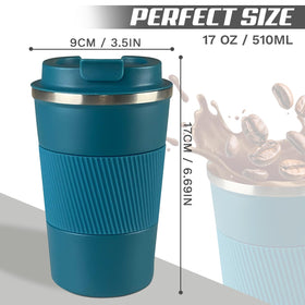 SPLMIFA travel mug anti slip bottom keeps it steady on surfaces.
