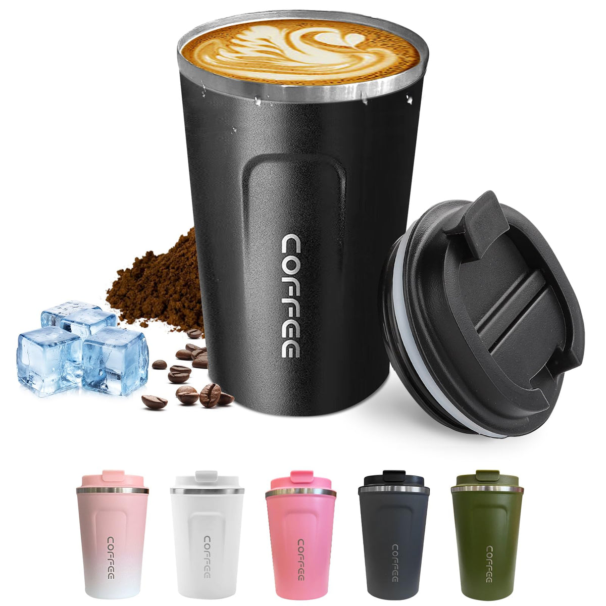SPLMIFA travel mug with leak-proof lid for everyday use