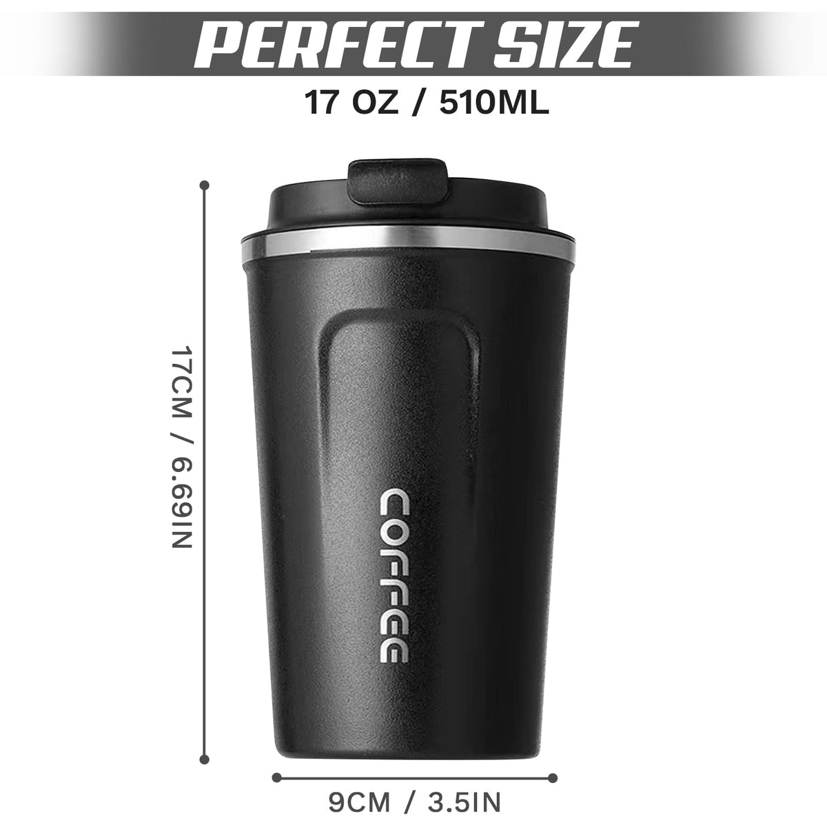 SPLMIFA travel mug wide mouth makes cleaning and ice easy