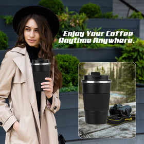 SPLMIFA 17oz mug fits car cup holders, ideal for travel