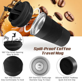 SPLMIFA 17oz mug with silicone sleeve grip for secure hold