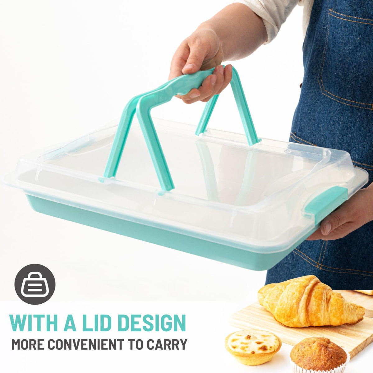 Spmarkt ceramic non-stick coating pan enabling easy release and quick cleanup.