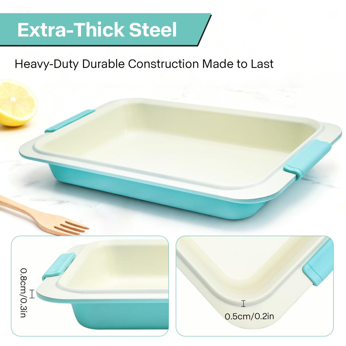 Spmarkt easy-clean nonstick finish after hand washing.