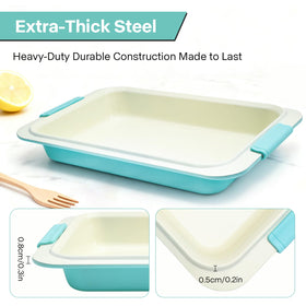 Spmarkt easy-clean nonstick finish after hand washing.