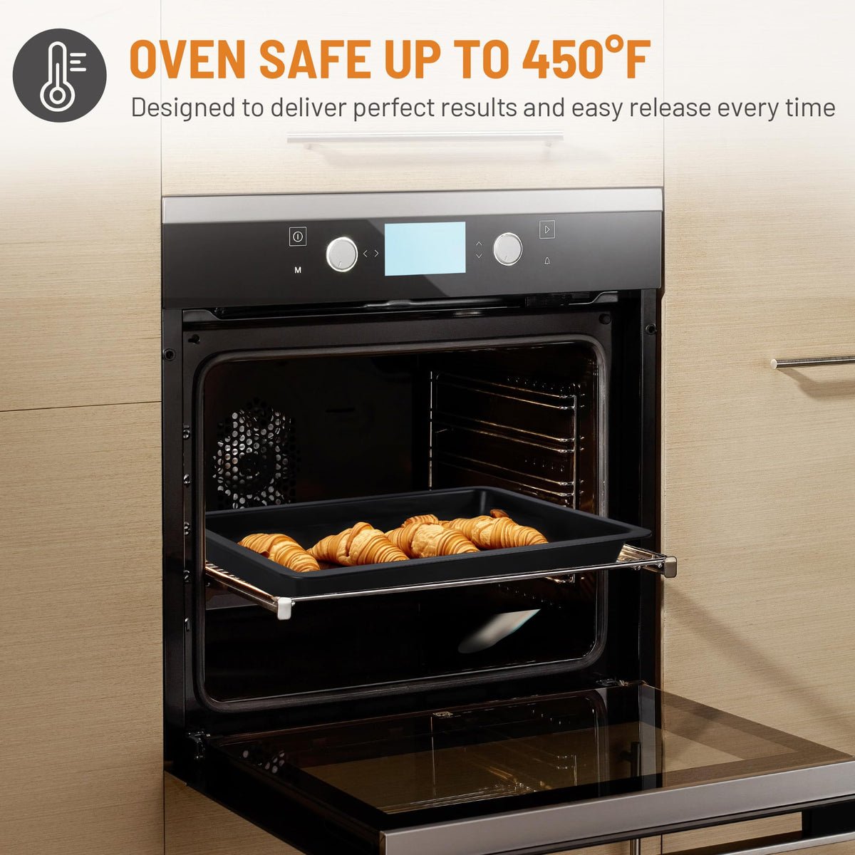 Spmarkt oven-safe to 450°F pan ready for baking and meal prep.