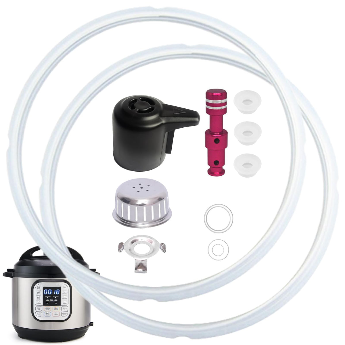 SPNKMJUJ sealing rings for durable Instant Pot seals during pressure cooking