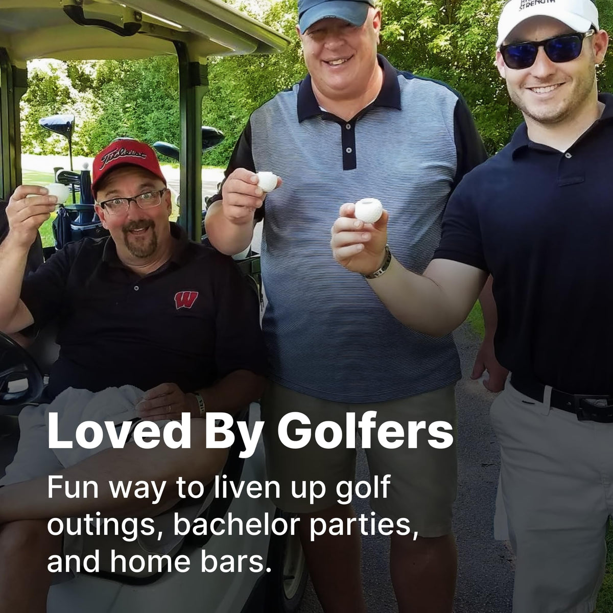 Sport Shots durable design withstands travel from course to bar