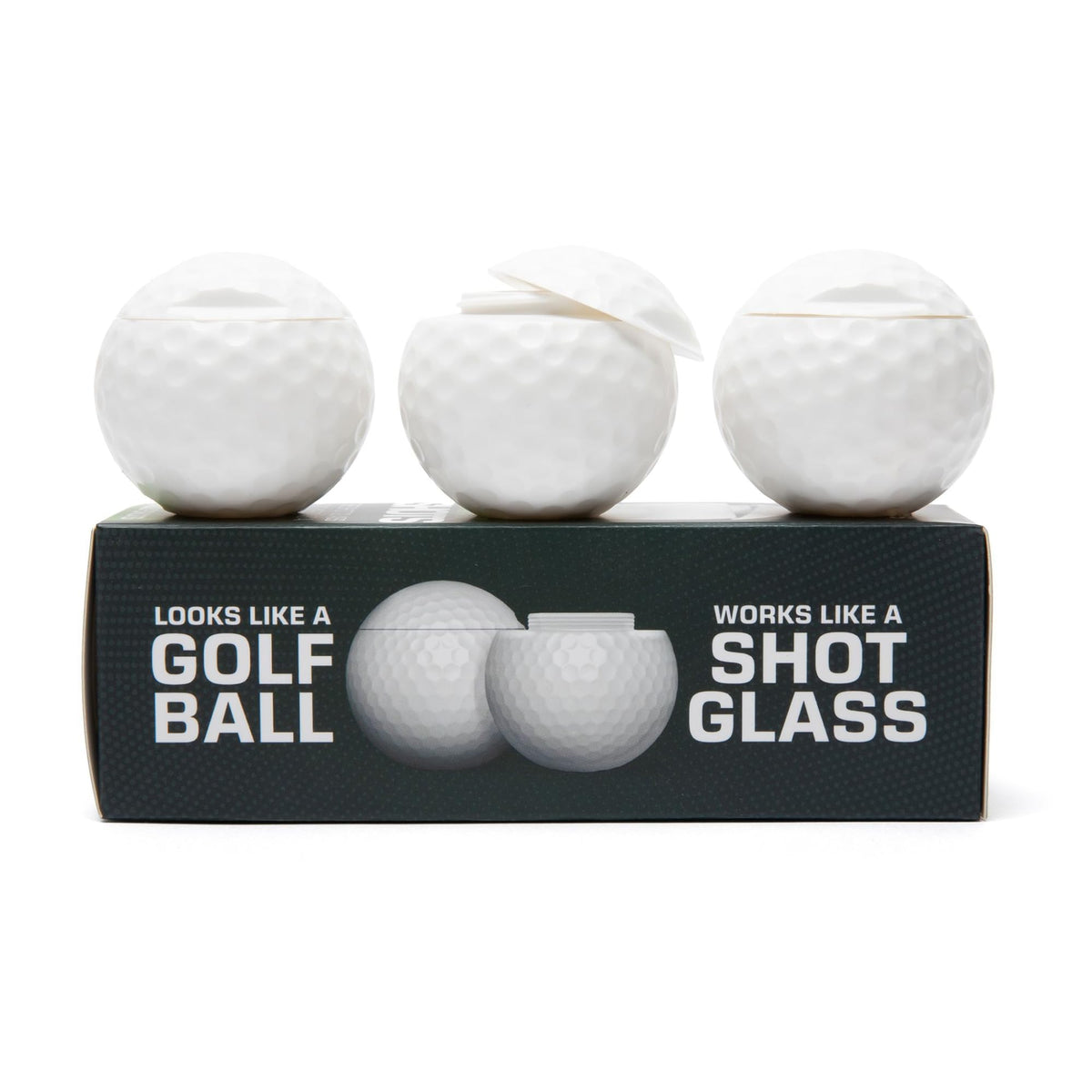 Sport Shots easy to clean golf ball glasses for quick celebrations