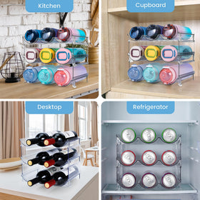 Spospo bottle organizer being wiped clean with mild soap by hand.