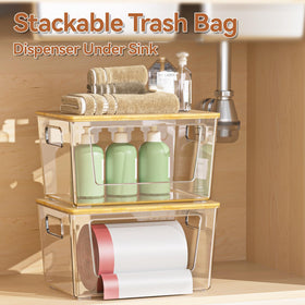 Spospo clear plastic dispenser lets you monitor bag supply at a glance.