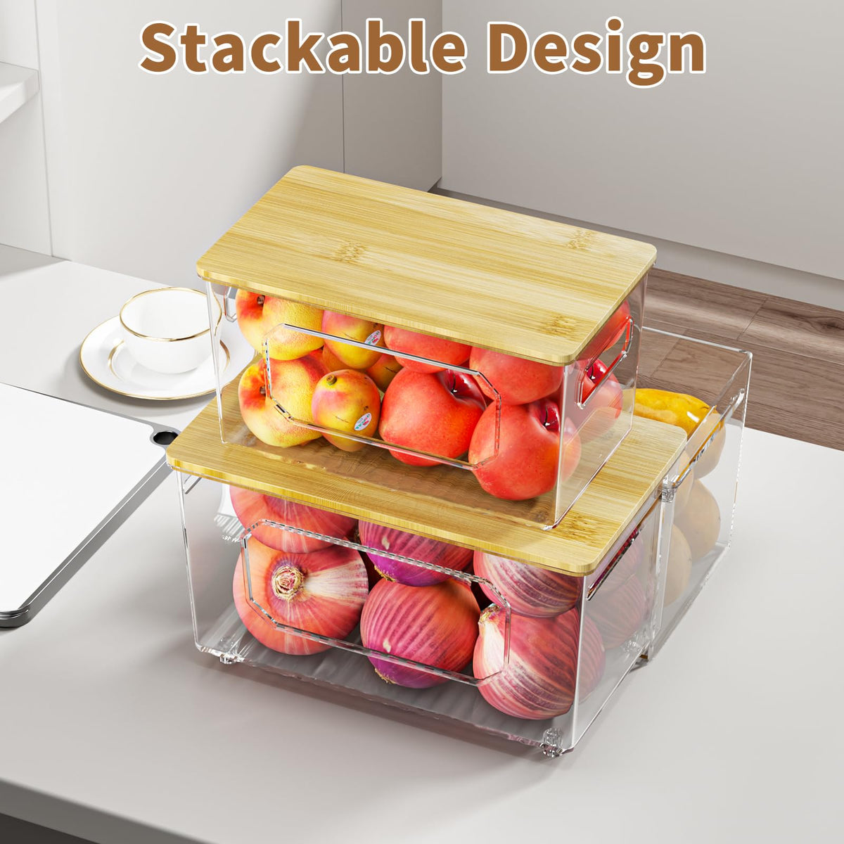 Extra large capacity fits large bags like 13–33 gal.