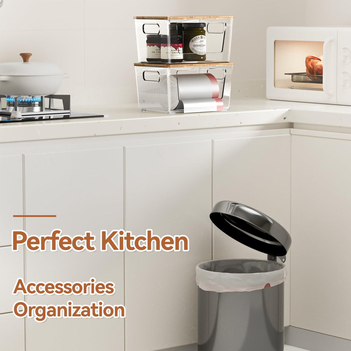 Spospo versatile storage solution for kitchen, pantry, laundry, and cabinets.