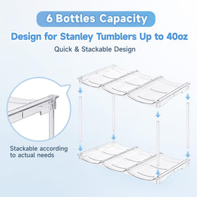 Spospo space-saving bottle holder ideal for pantry organization and countertops