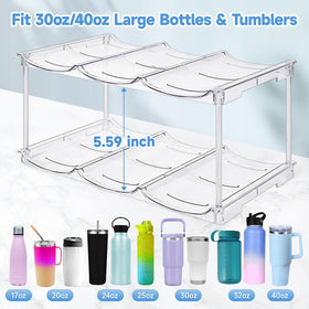 Spospo stacking bottle rack with slot design enables easy assembly and space savings