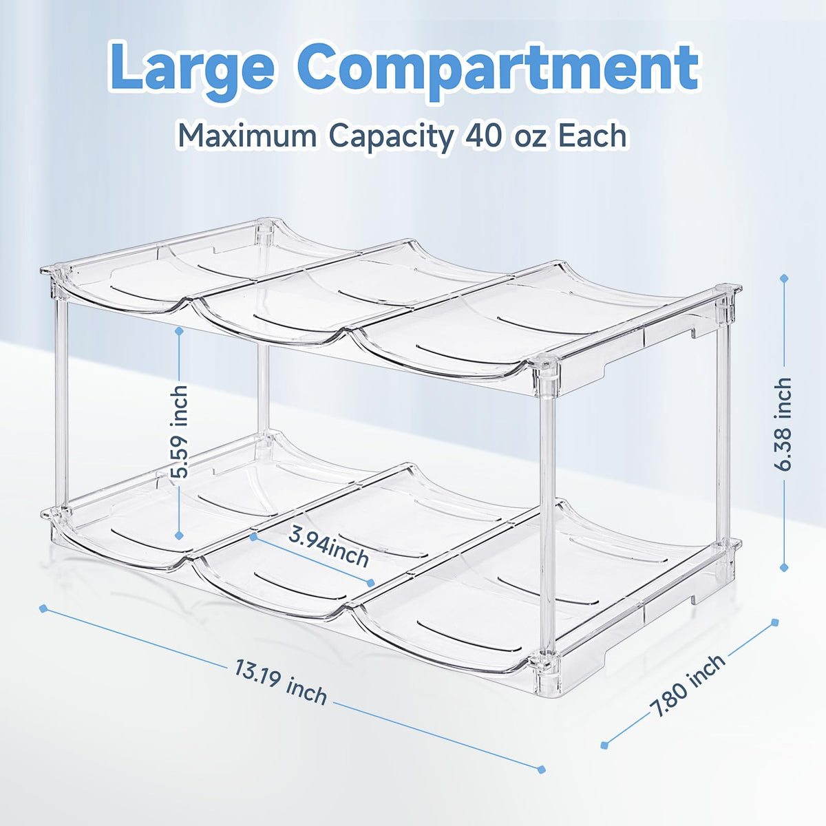 Spospo versatile storage rack for cans, wine, and beverages at a glance