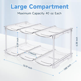Spospo versatile storage rack for cans, wine, and beverages at a glance