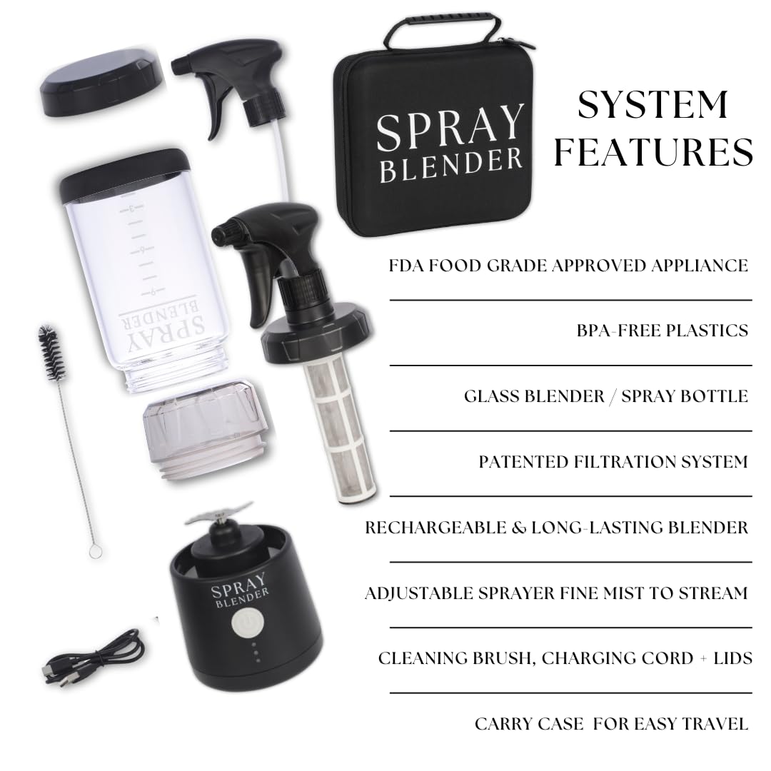 SprayBlender rechargeable battery pack powering cordless use on the go.