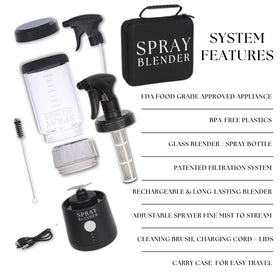 SprayBlender rechargeable battery pack powering cordless use on the go.