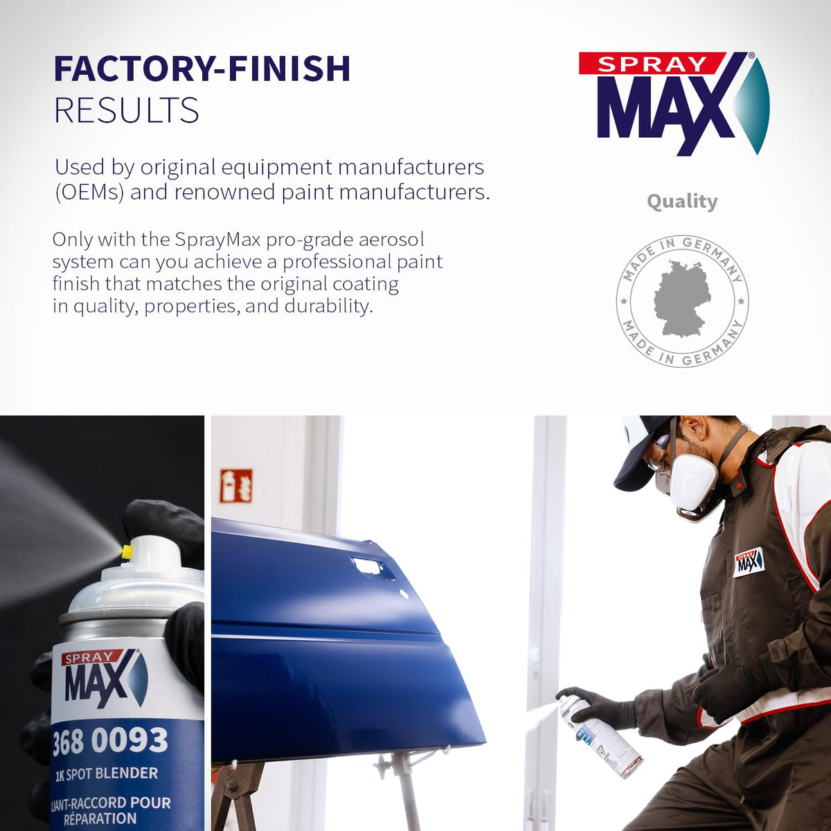 SprayMax 1K Spot Blender before-after shows smoother edge melt-in