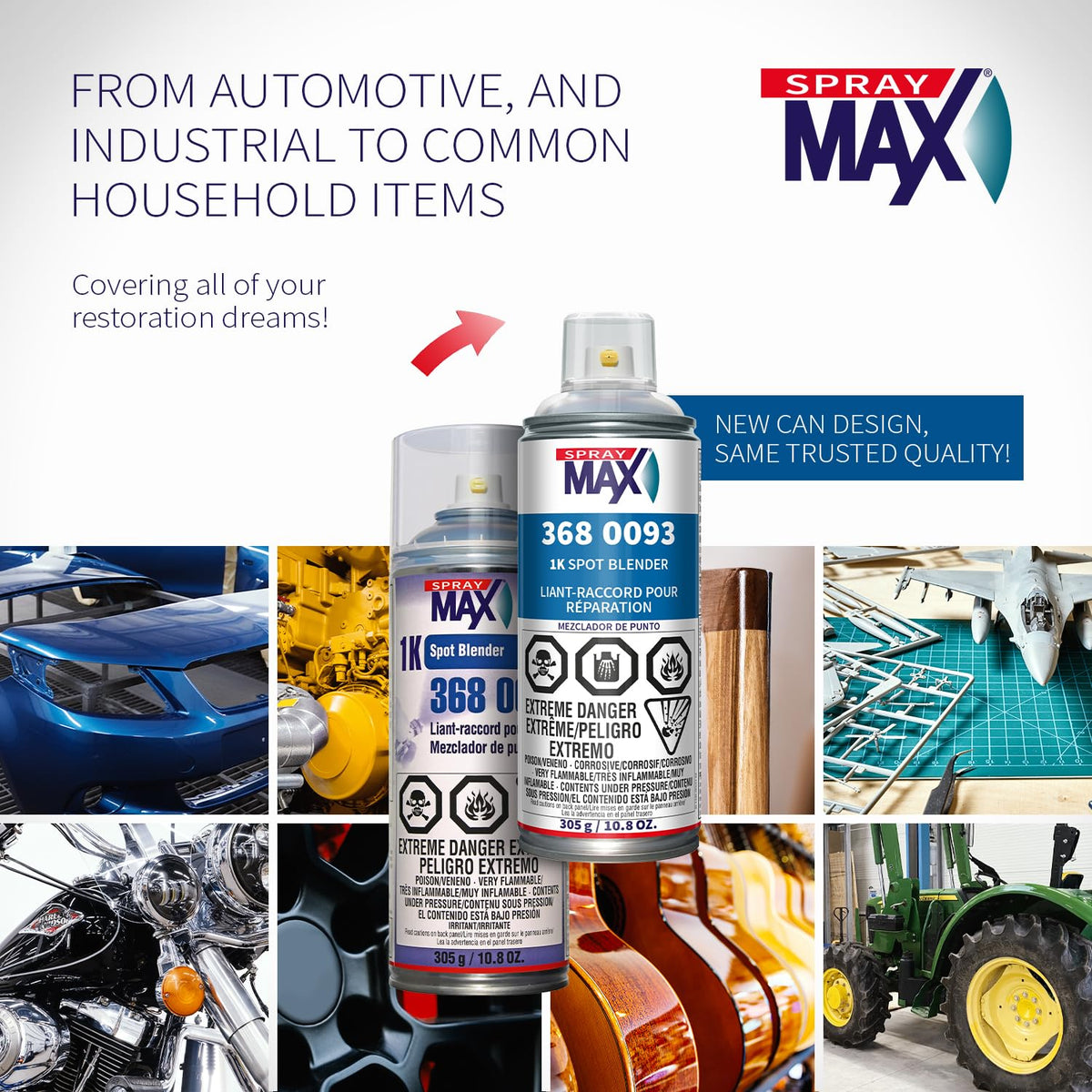 SprayMax 1K Spot Blender packaging ensures easy storage and use