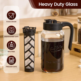 Spreccio heavy-duty soda-lime glass pitcher for daily use
