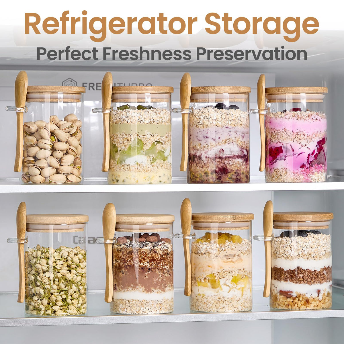 Spreccio jars in a modern kitchen showcase versatility.
