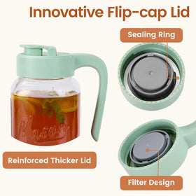 Spreccio Mason Jar Pitcher detachable filter for easy cleaning after beverages