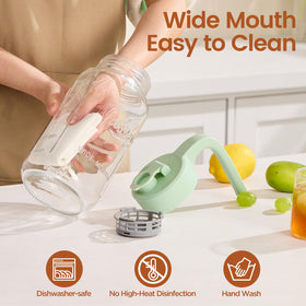 Spreccio Mason Jar Pitcher dishwasher-safe for quick cleanup