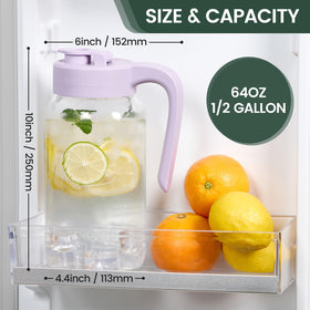 Spreccio Mason Jar Pitcher handle design offering a comfortable grip during pouring.