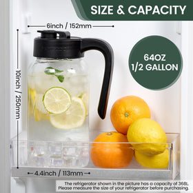 Spreccio Mason Jar Pitcher pour spout enables smooth, controlled pours.