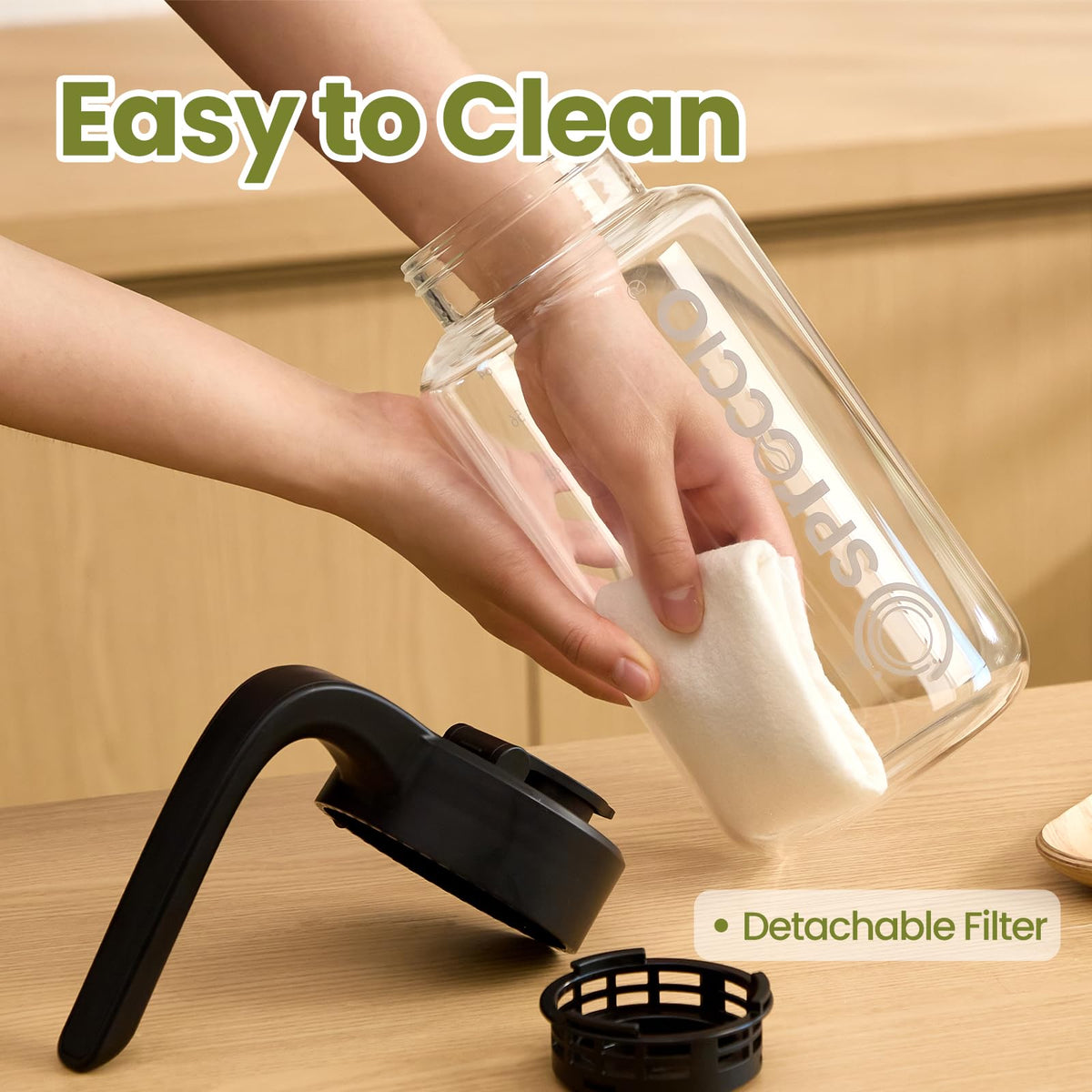 Spreccio leak-proof pour spout lid ideal for breastmilk storage and travel