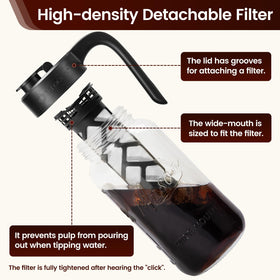Spreccio wide-mouth pour spout for easy serving
