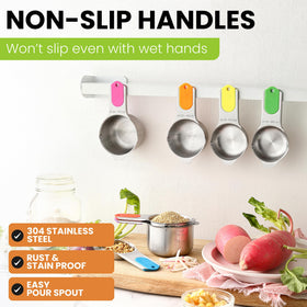 Spring Chef 304 stainless steel construction is sturdy and rust-resistant