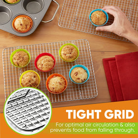 Spring Chef 8.5x12 rack ideal for baked potatoes and home baking.