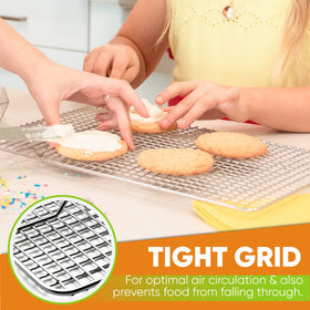 Spring Chef cooling rack heavy-gauge stainless steel durability