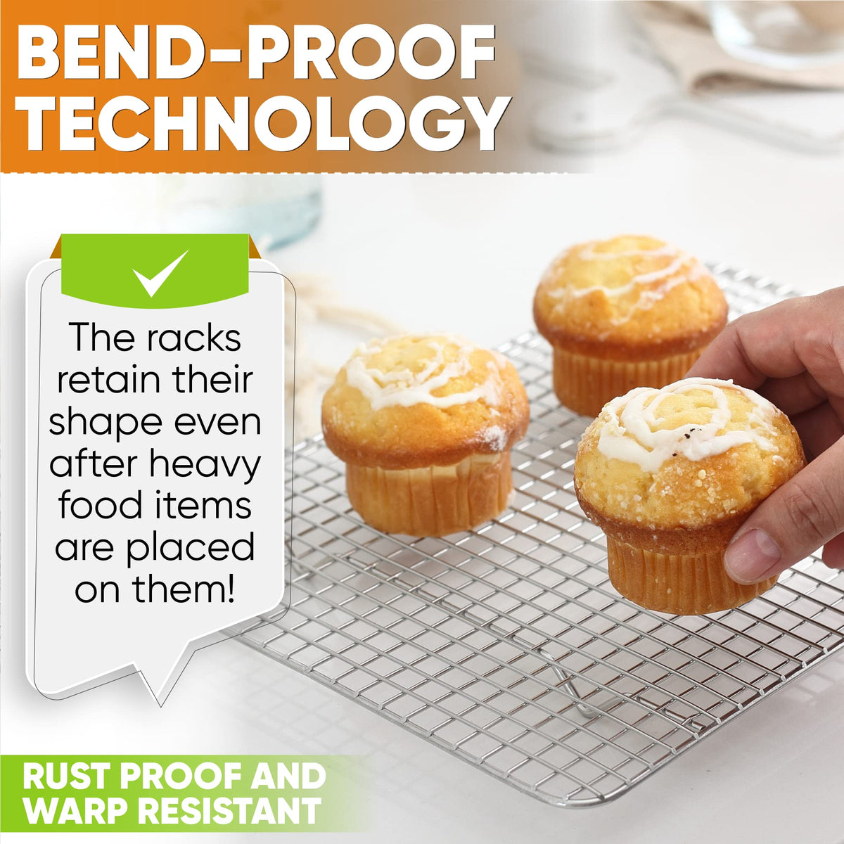 Spring Chef rack helps crispy chicken and vegetables with grease draining in the oven.