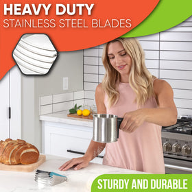 Spring Chef Dough Blender Aqua Sky pie crust mixing for flaky results