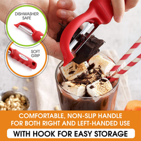 Spring Chef ergonomic lightweight design reduces fatigue during long prep.