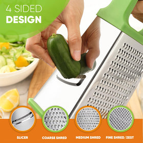 Spring Chef Green XL Wide Contoured Handle for comfortable grip