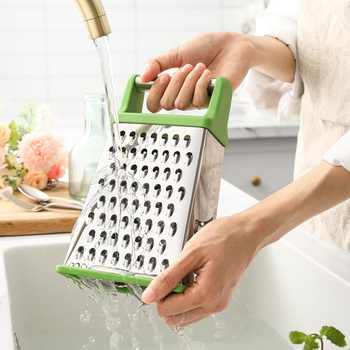 Spring Chef Green XL Zester and Slicer for citrus and more