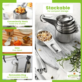 Spring Chef 1 cup measuring cup with sturdy handle