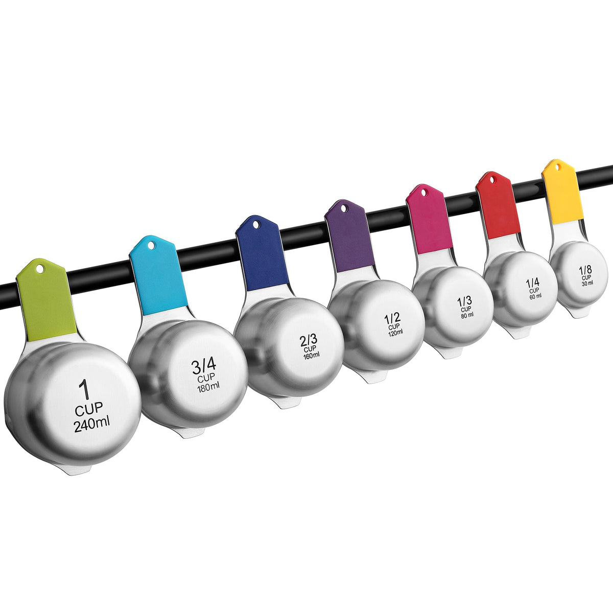 Spring Chef magnetic cups are easy to grab and use.