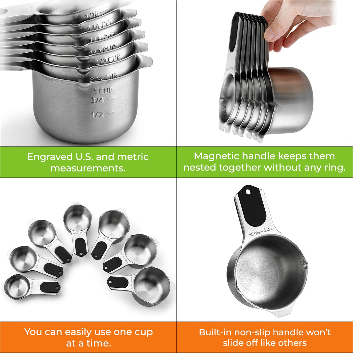Spring Chef cups are dishwasher safe for simple cleanup after meals.