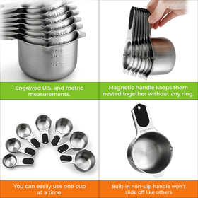 Spring Chef cups are dishwasher safe for simple cleanup after meals.